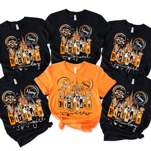 Comfort Colors Disney Halloween Birthday Shirt, Mickey & Friends Family Matching Tee, Personalized Birthday Trip Shirt, Disney Castle Shirt