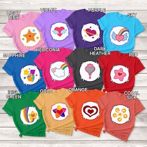 ケアベアコスチュームシャツ：ファミリーマッチンググループTシャツ