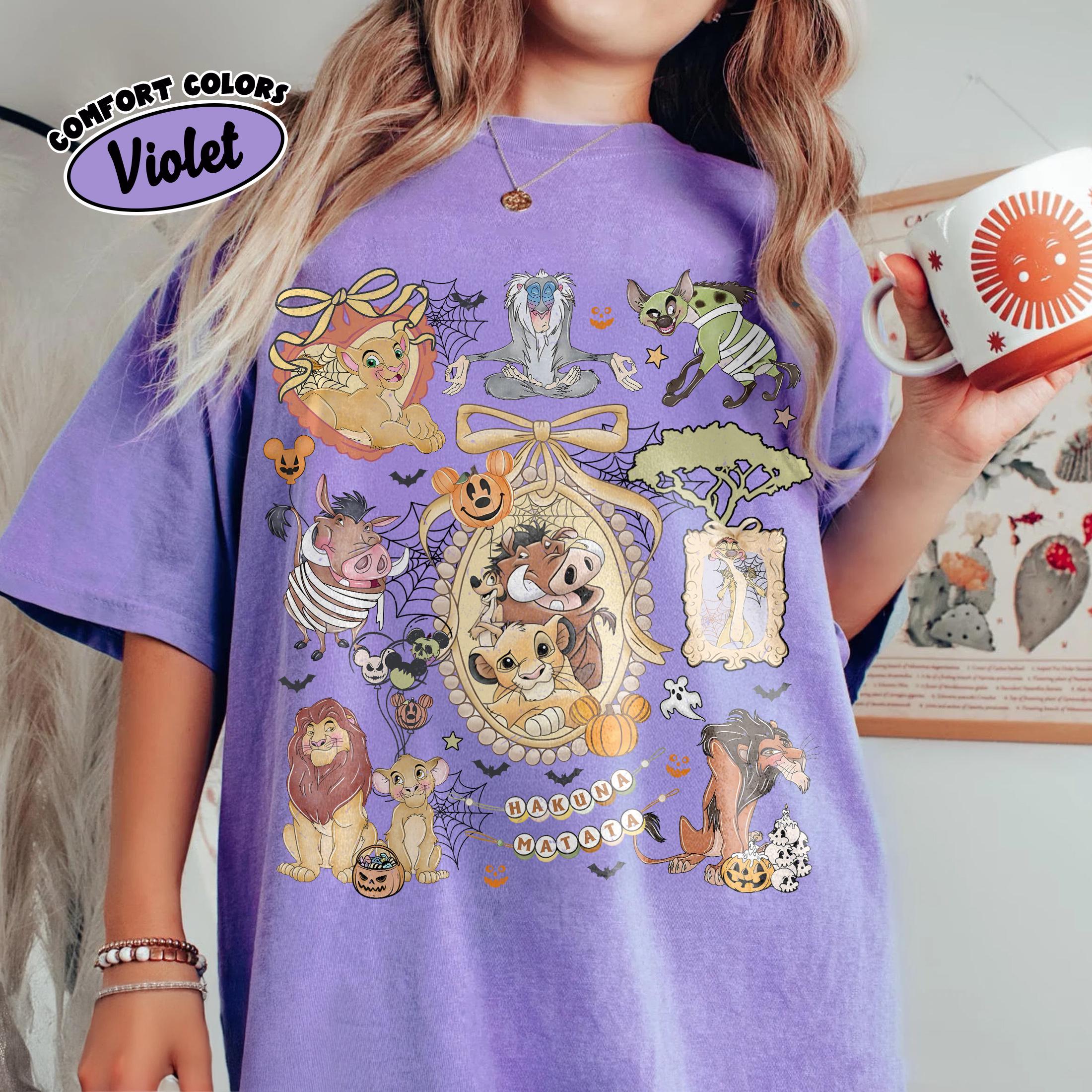 Vintage Coquette Bows Lion King Halloween Shirt, Simba Timon Pumbaa ...