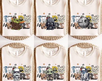 Retro Disney Star Wars Character Shirts, Star Wars Day Shirt, Disney World Shirt, Comfort Colors Star Wars Shirt, Disney Matching Family Tee