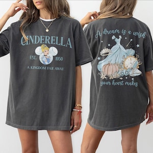 Camiseta Cinderela Princesa Comfort Colors, Camiseta Disney Cinderela, Camiseta Cinderela e Cia, Camiseta Walt Disneyworld, Camisetas Disney Girl Trip