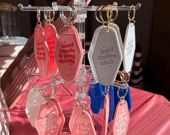 Porte-clés de motel | Porte-clés d'hôtel | Tendance | Accessoires clés | Accessoires amusants