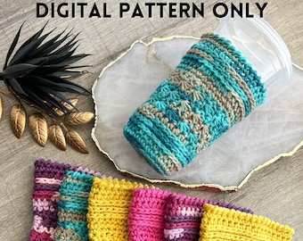 Blythe Cold Cozy Iced Coffee Sleeve Crochet Pattern Digital Download