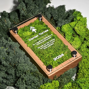 Customised Trophy, Add Logo, Employee Award, Achievement Award, Business Gift, Moss Trophy
