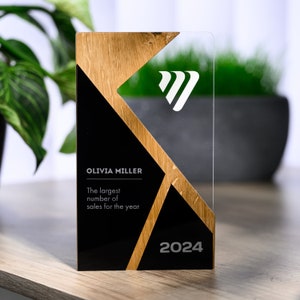 Custom Corporate Recognition: Explore our compilation of custom trophies, business recognition, years of service awards, and customizable corporate gifts. Perfect for honoring excellence and celebrating achievements in the workplace.