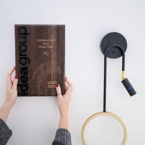 Benutzerdefinierte Holz- und Acryltafel | Personalisiertes UV-gedrucktes Firmendiplom, Zertifikatsgeschenk