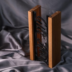 Custom Wooden and Acrylic Running Trophy | Personalized Award Plaque for Race Winners & Achievements