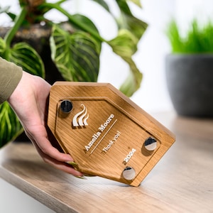 Personalized Wooden & Acrylic Award | Custom Recognition Trophy for Corporate Gifts