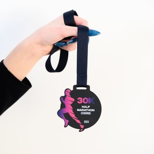 Personalized Metal Medal - Running Race Prizes, Metal Running Plaques, Running Medallion - Nice Gift to Recognize Achievements