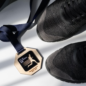 Personalized Wooden Medal - Custom Sports Medals for Marathon, 10K, Cycling, Football, Dance, Swimming, and Finisher Awards