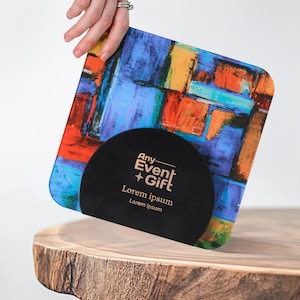 Personalized Office Award - Custom Recognition Trophy, Modern Wooden Plaque, Corporate Gift for Business Partner