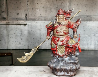 アンティークの十万関公像：中国の軍神と富貴の象徴 - Etsy 日本