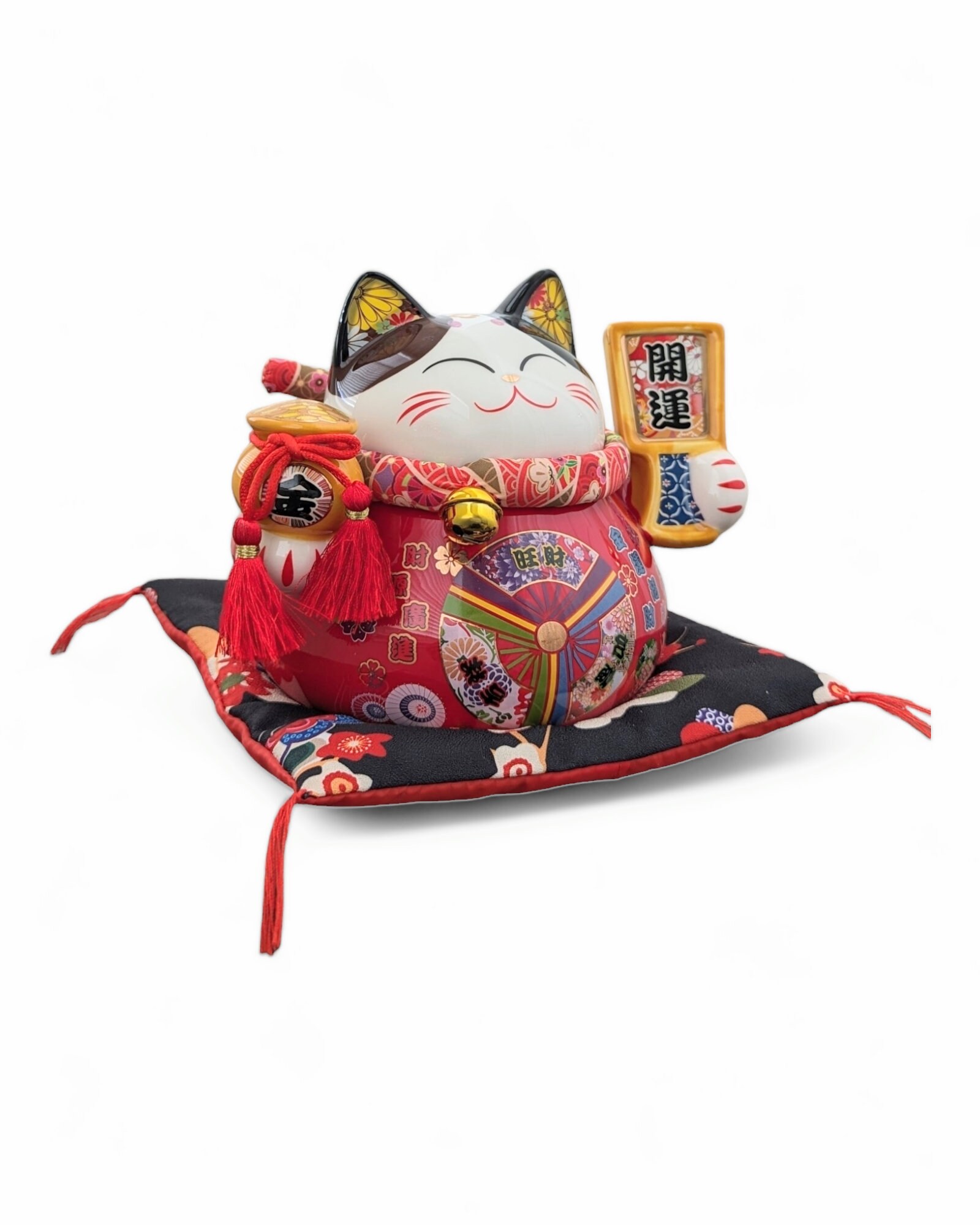 招き猫 幸運の猫 | 陶器製風水像 | ご自宅の装飾ギフト | 新築祝い