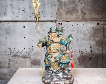 アンティークの十万関公像：中国の軍神と富貴の象徴 - Etsy 日本