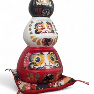 VALICLUD 5Pcs In Miniatura Daruma Bambola Giapponese di Buona Fortuna Fascino Tradizionale