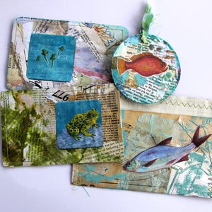 Set de diarios de peces (4) - Libro infantil vintage