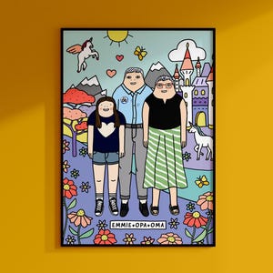 FLIEDERSEE I poster personalisierbar familie poster familie personalisiert persönliches geschenk freundin geschenk beste freundin poster süß