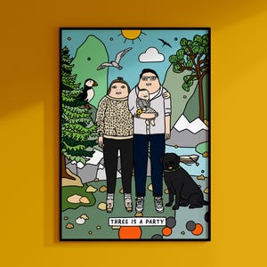 NORDSCHATTEN I Personalisierbares Poster I Familienposter I Cartoonportrait I Familyportrait I Custom-Art I Personalisierte Familienposter