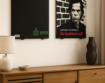 Vinyl Record Wall Mount | Record Display Holder | Minimalist Flush Vinyl Shelf | LP Wall Display | Rental-Safe 3M Adhesion | Low Profile