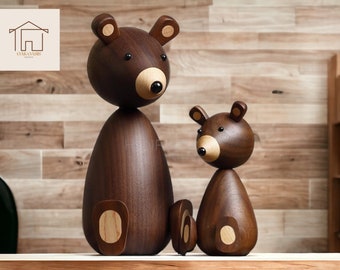 Figurine Table-Top Decoration | Wooden Sculpture Accessories | Desktop Ornament