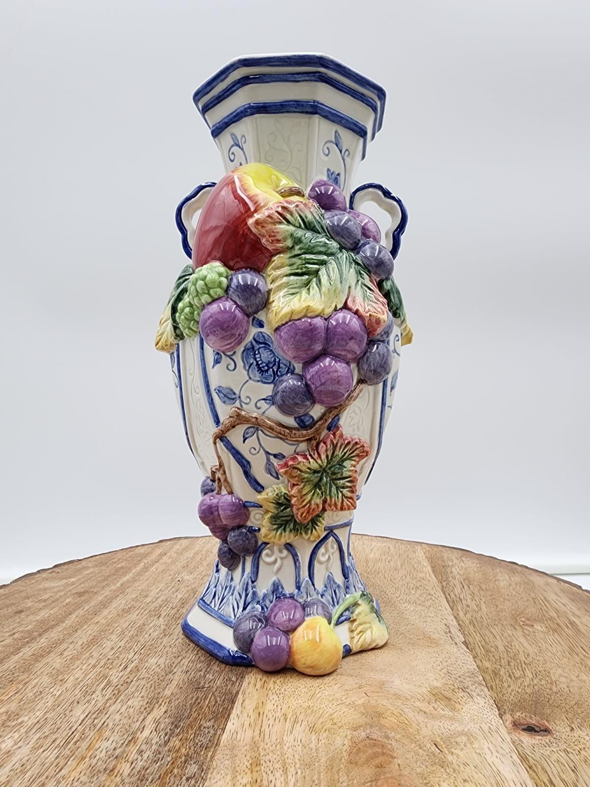 水差し　ヴィンテージ品 / フィッツアンドフロイド Fitz and Floyd Vintage Fitz and Floyd Classics Ambrosia Ceramic Fruit Vase