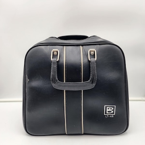 Bolsa vintage para bola de boliche Brunswick - preta