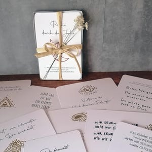 12 Karten mit positiven Affirmationen | Geschenkset mit Postkarten | Geburtstag | Jahrestag | Muttertag | Neuanfang | gold | kupfer