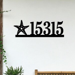 Custom Metal Address Sign, Modern House Numbers Sign, Outdoor House Number Plaque, Front Door Metal Address Plaque, Metal House Number Plate