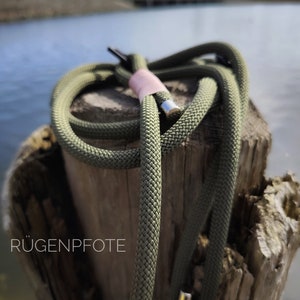 Hundeleine aus robusten Segeltau/Nylon, 3 fach verstellbar mit Sicherheits Karabiner und Schloss Bild 3