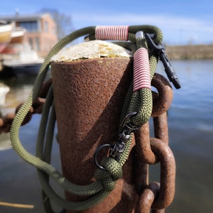 Hundeleine aus robusten Segeltau/Nylon, 3 fach verstellbar mit Sicherheits Karabiner und Schloss Bild 4