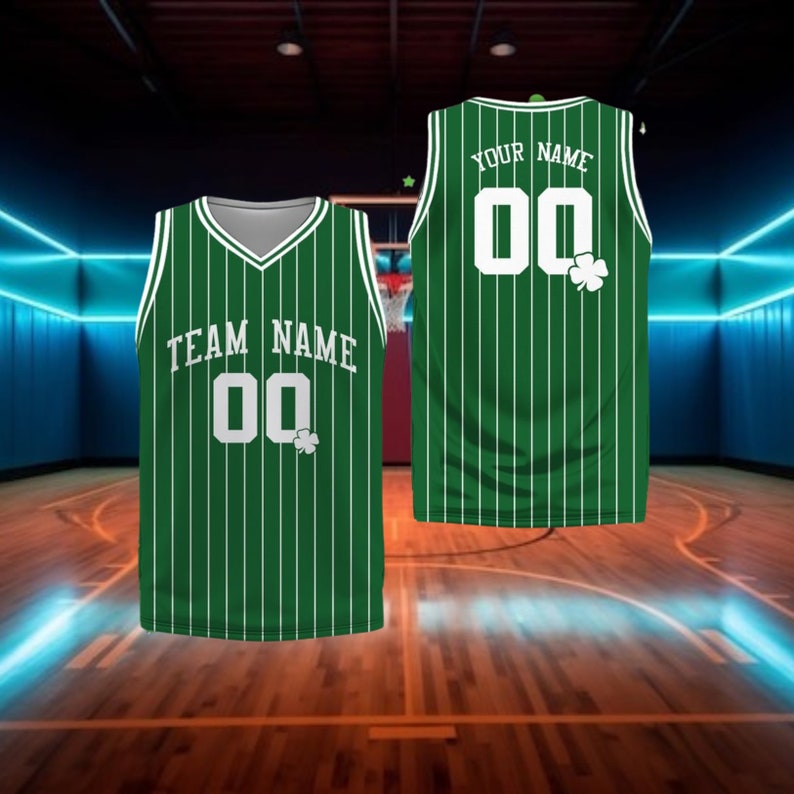 Custom Saint Patrick's Day Basketball Team Jersey Personalized