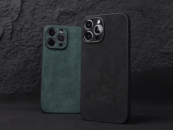 Alcantara iPhone 17 Case: Custom Monogram, Luxury Suede Cover