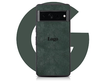 Alcantara Google Pixel Case: Custom Monogram Logo Phone Cover