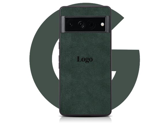 Alcantara Google Pixel 10 Case: Custom Monogram Logo Phone Cover