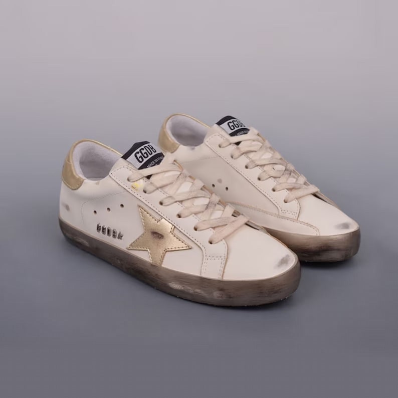Golden Goose Sneakers, Spotted Star Old, Lace-up Sneakers Sequins ...