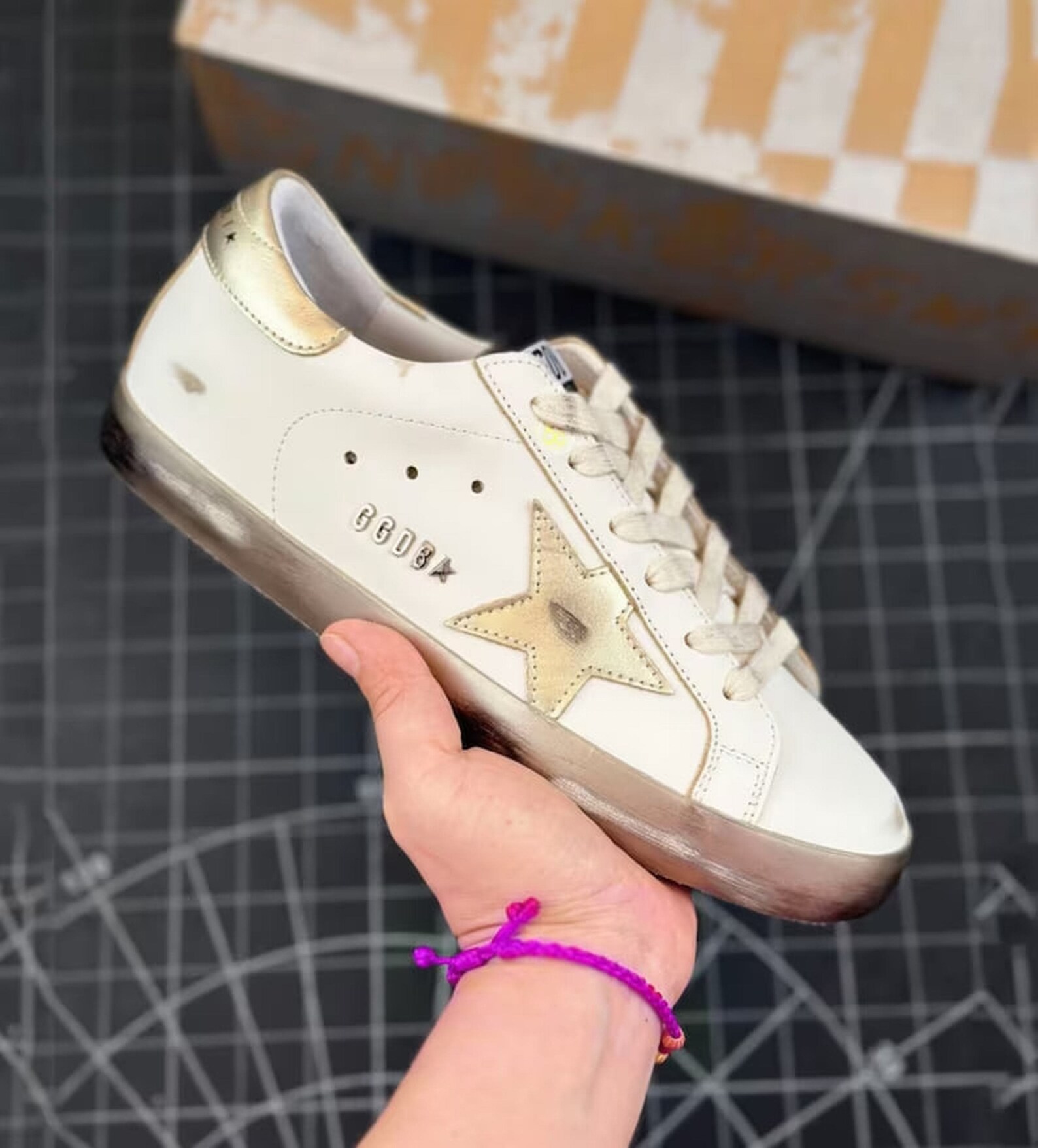 Golden Goose Sneakers, Spotted Star Old, Lace-up Sneakers Sequins ...