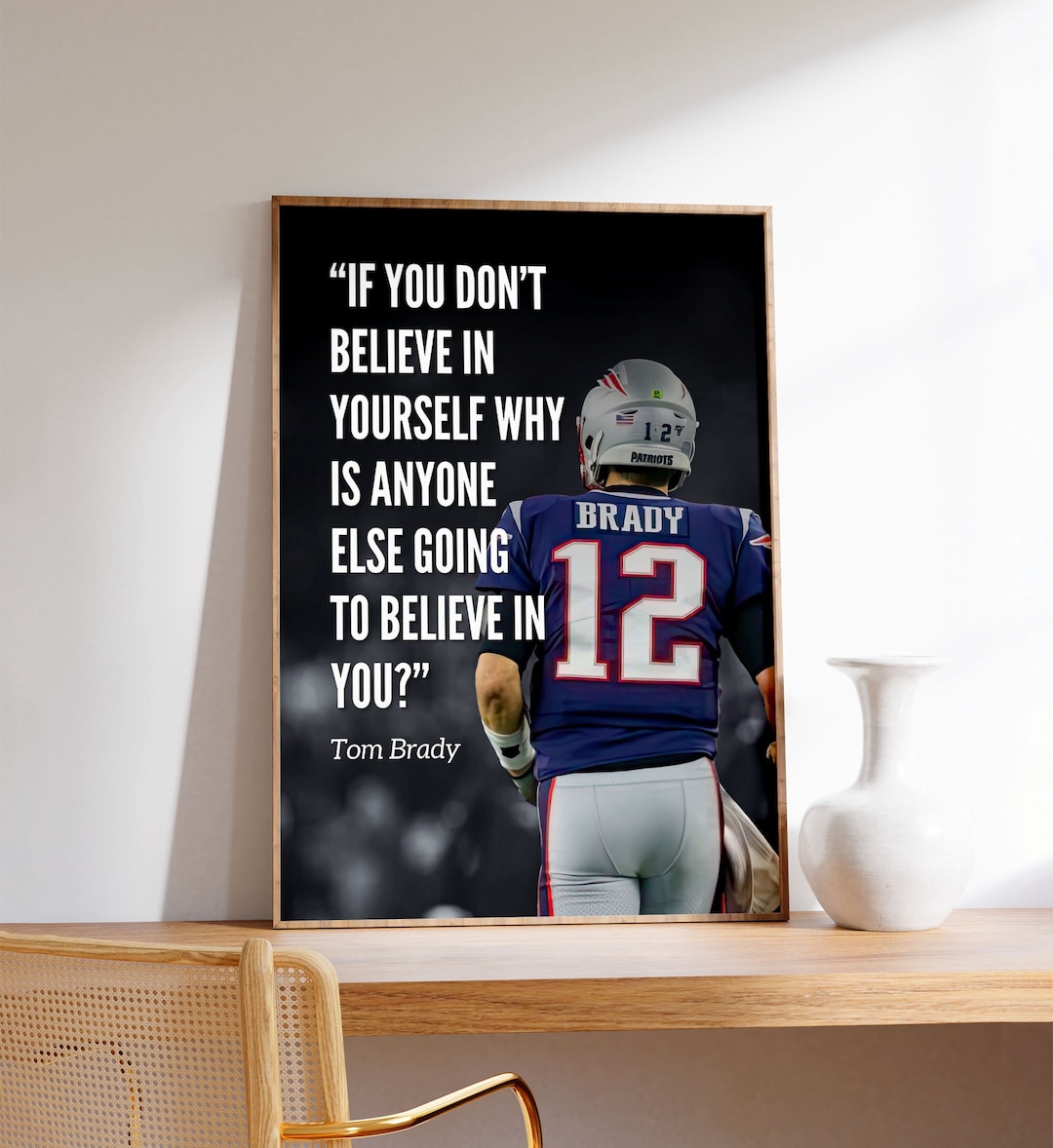 Inspirational Sport Quote Print, Motivational Wall Art, Inspirational Athlete Print, Famous ...