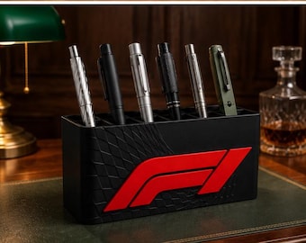 F1 Pole Position Desk Organizer | Formula Racing Pen Holder |