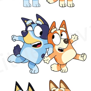 Bluey, Bingo, Mom & Dad PNG, AI, EPS Files - Etsy UK
