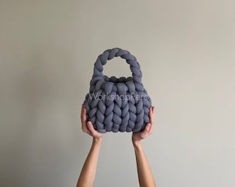 Handmade chunky yarn bags, giant yarn bags, knitting bag, large yarn bag, Korean style