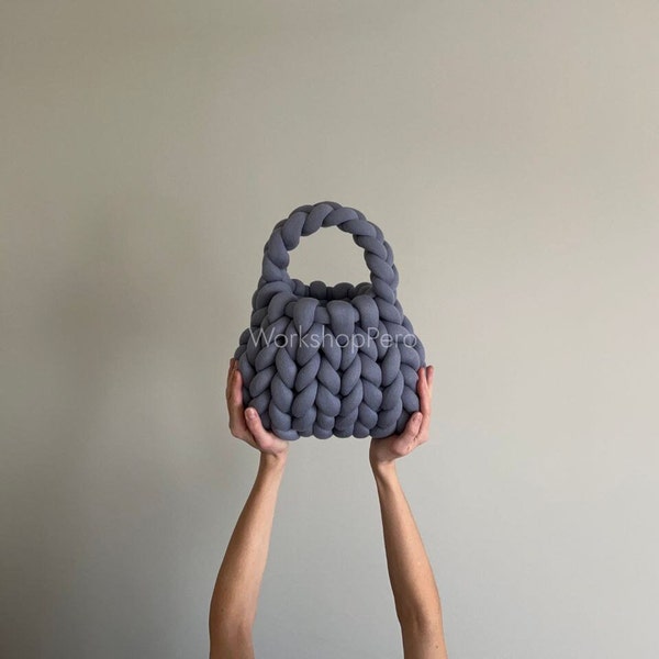 Handmade chunky yarn bags, giant yarn bags, knitting bag, large yarn bag, Korean style