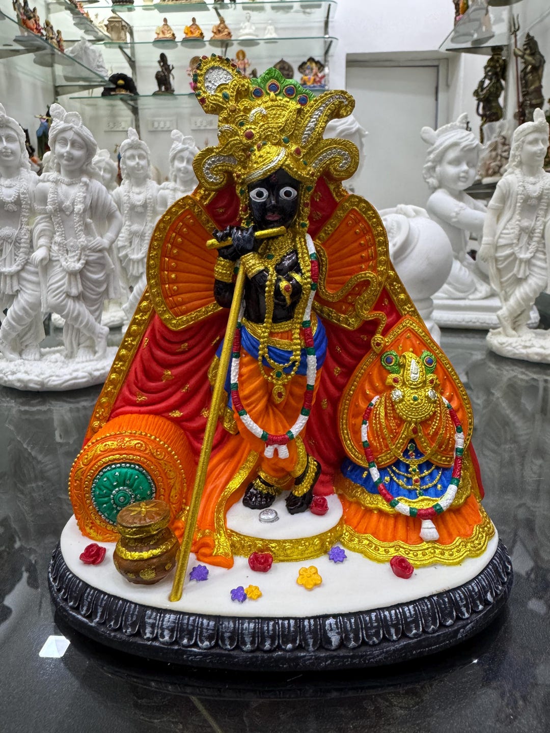 Bankey Bihari Idol-vrindavan Statue-height-6 Inches-coloured-resin ...