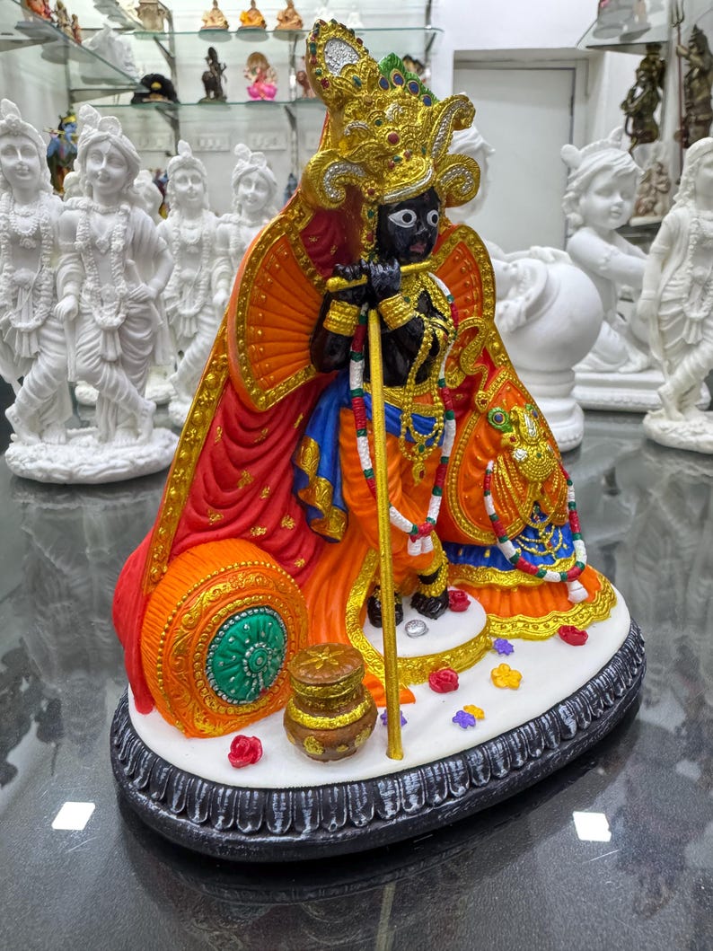 Bankey Bihari Idol-vrindavan Statue-height-6 Inches-coloured-resin ...