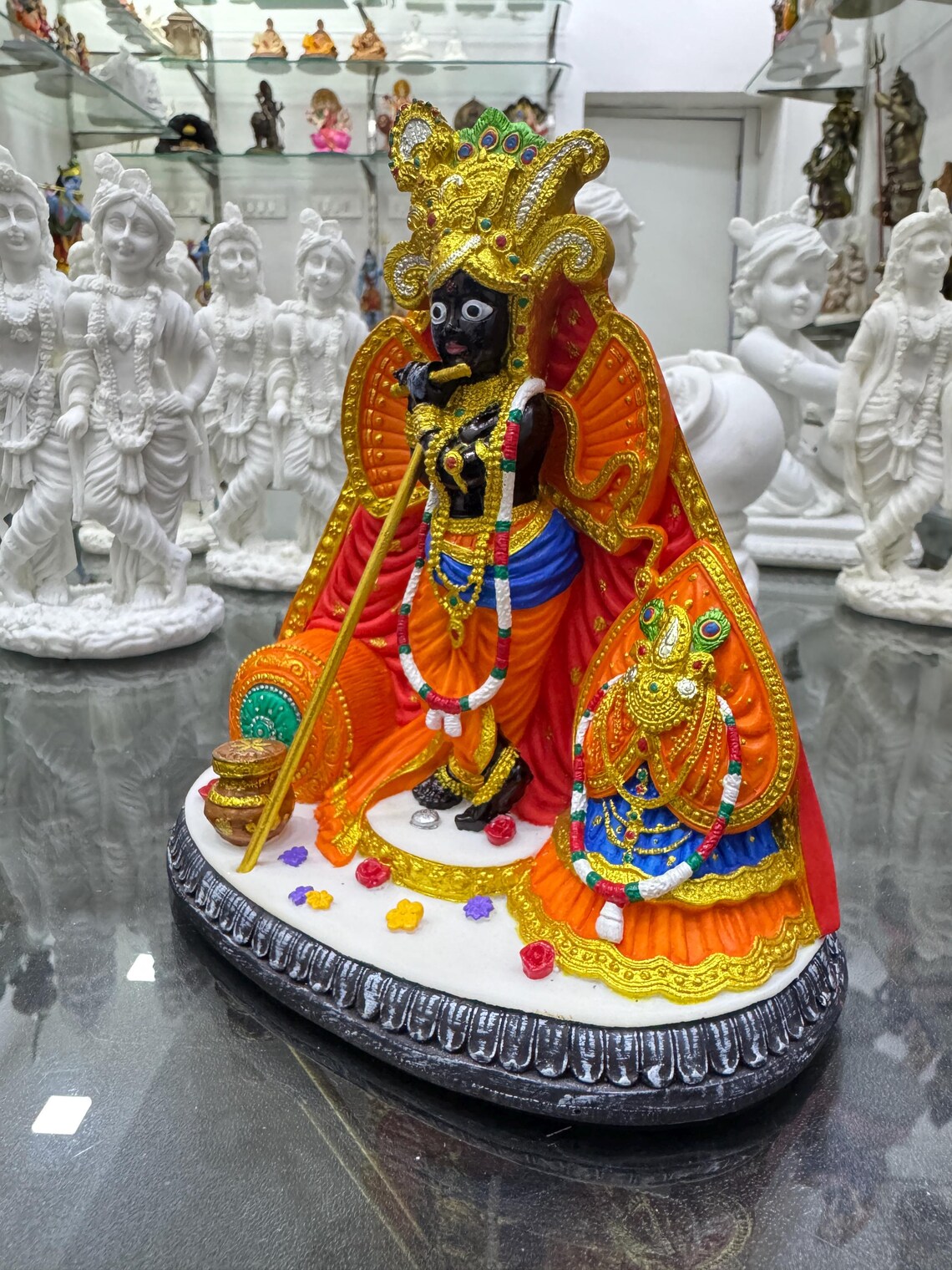 Bankey Bihari Idol-vrindavan Statue-height-6 Inches-coloured-resin ...