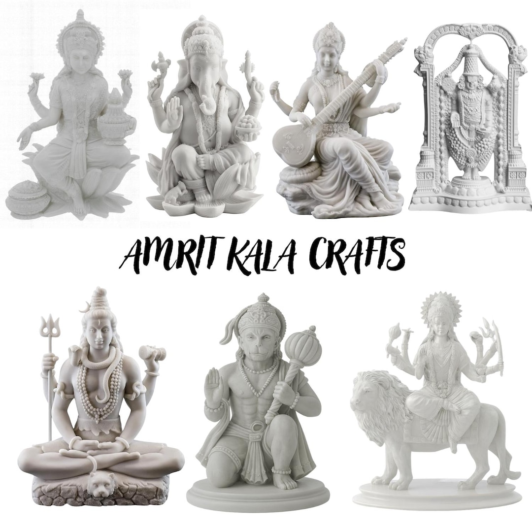 Hand Painted Lakshmi, Ganesh, Saraswati, Shiva, Balaji, Hanuman