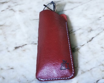 Estuche para gafas de cuero reciclado