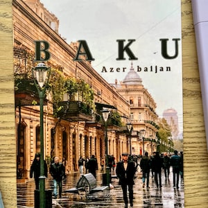 Bakoe oude stad ansichtkaart Art Print: Azerbeidzjan reisfotografie (digitale download, A6-formaat)