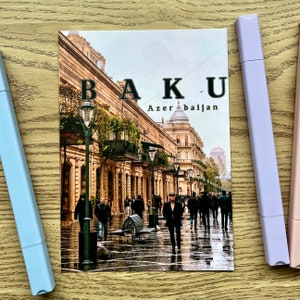Centro de Baku Cidade Velha Azerbaijão Cartão Postal Arte Impressão Fina Arte de Parede Decoração Fotografia Colecionável