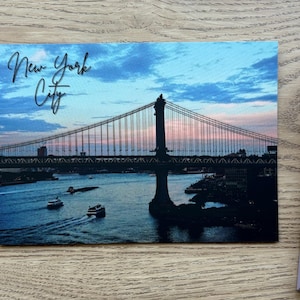 Ponte de Nova York, EUA, cartão postal, arte, impressão fina, arte de parede, decoração, fotografia colecionável