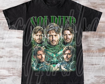 ソルジャーボーイ ジェンセン・アクレス Tシャツ、ミリタリーソルジャーTシャツ、陸軍ファンへのギフト、スーパーナチュラル TV 番組シャツ、カモフラージュプリント トップ FD